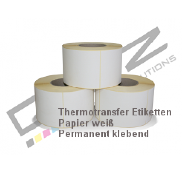 Thermotransfer Etiketten Papier 75mm x 35mm CAB/TSC/ZEBRA 40mm Kern