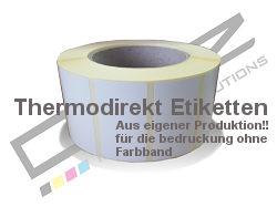 Thermodirektetiketten (Bedruckung ohne Farbband) Thermodirektetiketten (Bedruckung ohne Farbband)