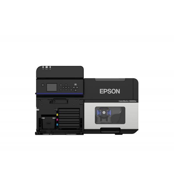 EPSON C8000e Farbetikettendrucker mit Cutter gloss