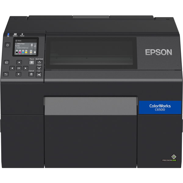 EPSON C6500 Farbetikettendrucker mit Cutter gloss